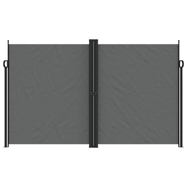 Прибираща се странична тента, антрацит, 200х600 см