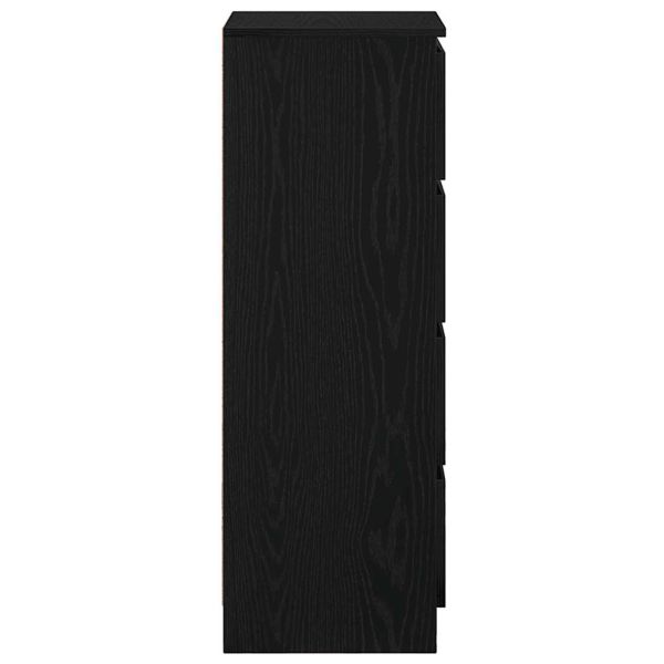 Сайдборд, Черен дъб, 37,5x35x99 см, инженерно дърво