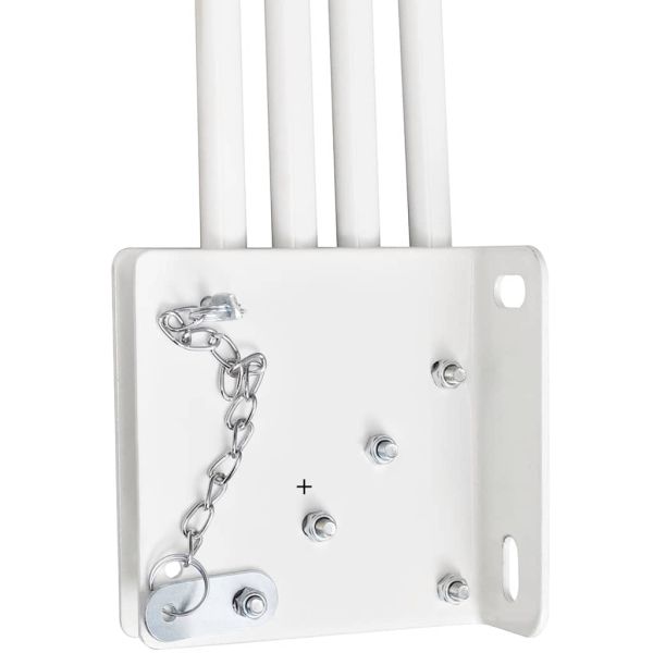 Сгъваема странична тента за балкон, кремава, 140x140 см