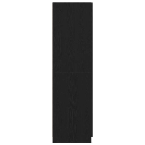 Гардероб с чекмедже Черния дъб 80 x 52 x 180 см Инженерно дърво
