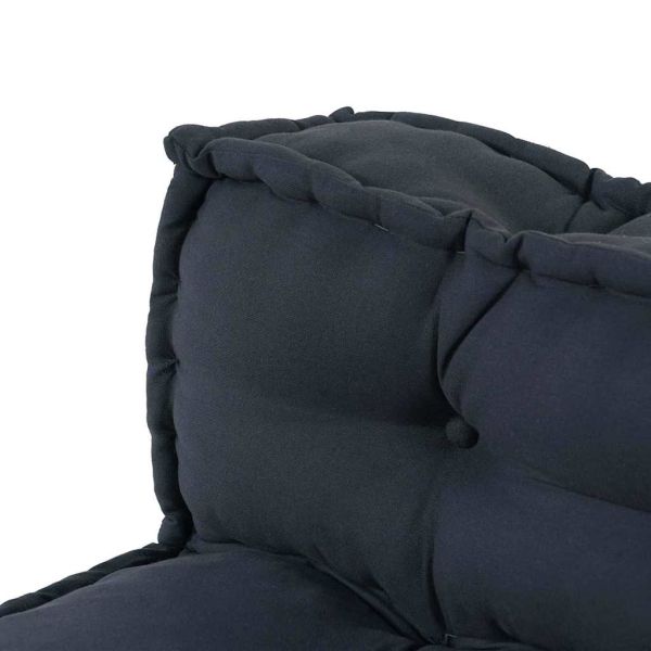 Кушон за палетен диван 2 pcs Антрацит 120 x 80 x 38 см Текстил
