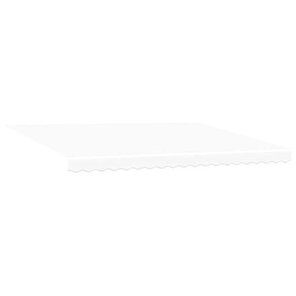 Сгъваем навес Бяло 450 × 350 cm Текстил и стомана