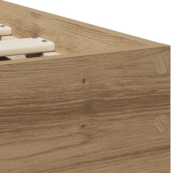 Рамка за легло с таблото Дъб 90 x 200 cm Инженерно дърво
