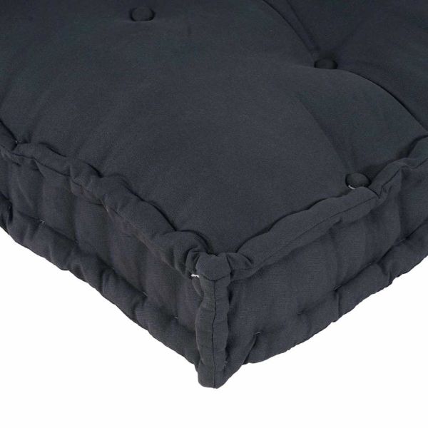 Кушон за палетен диван 3 pcs Антрацит 120 x 80 x 38 см Текстил