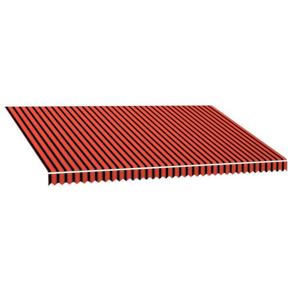 Платно за тента, оранжево и кафяво, 5x3 м