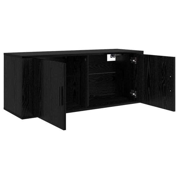 Комплект стенен ТВ шкаф 3 pcs Черния дъб 100 x 34,5 x 40 см