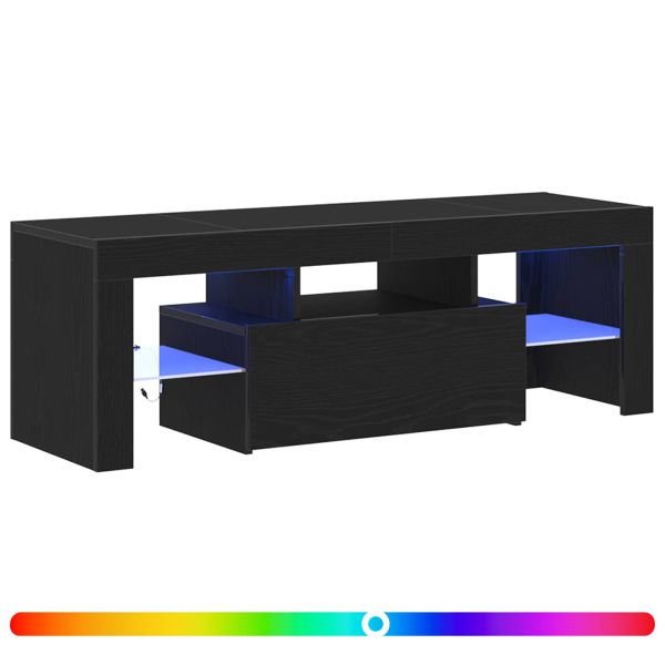 ТВ шкаф с чекмедже Черния дъб 120 x 35 x 40 см Инженерно дърво