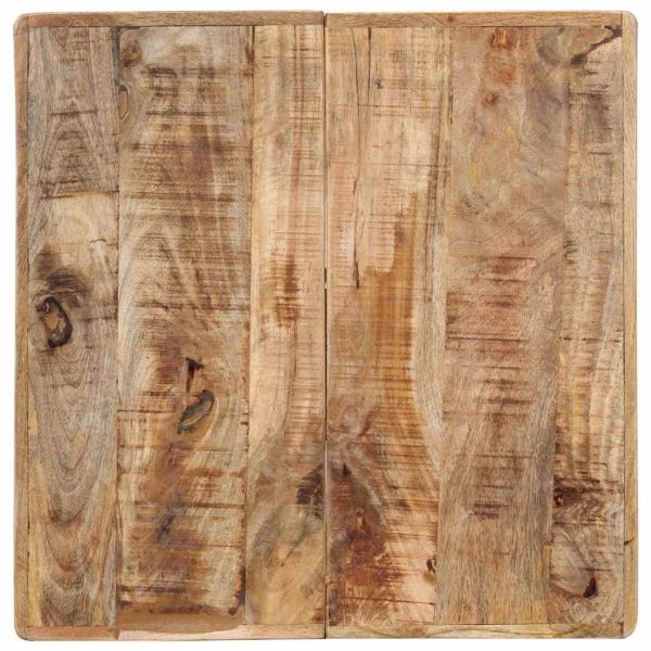 Бистро маса, квадратна, 60x60x77 см, грубо мангово дърво