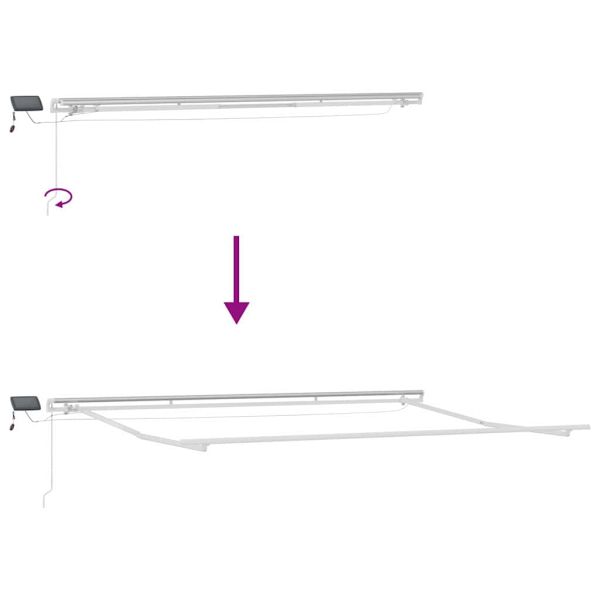 Сгъваем навес Светлосиво 450 × 300 cm Текстил и стомана