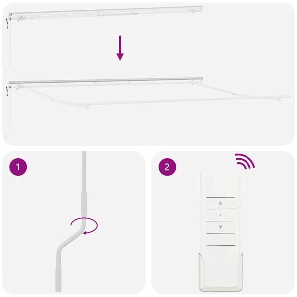 Електрически разтегателен навес Зелен и бял 450 × 350 cm