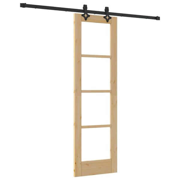 Преплъзваща се врата ORKDAL Естествено и черно 61 x 198,5 см