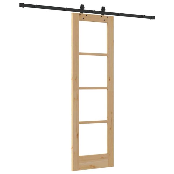 Преплъзваща се врата ORKDAL Естествено и черно 61 x 198,5 см