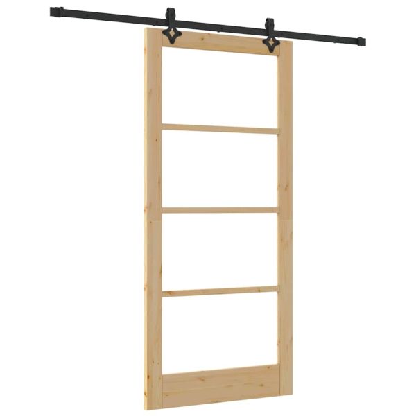 Преплъзваща се врата ORKDAL Естествено и черно 93 x 202 см