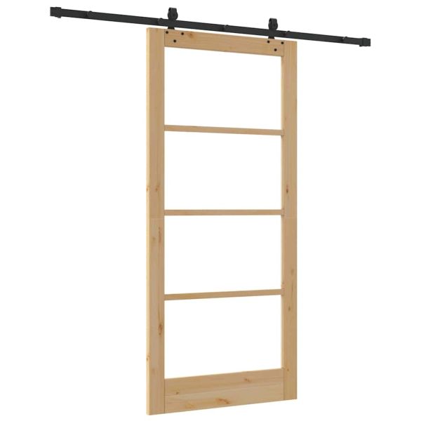 Преплъзваща се врата ORKDAL Естествено и черно 93 x 202 см