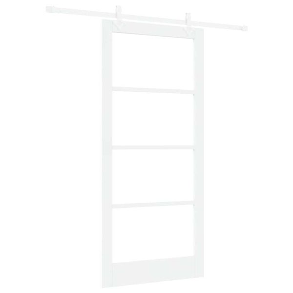 Преплъзваща се врата Бяло 93 x 202 см