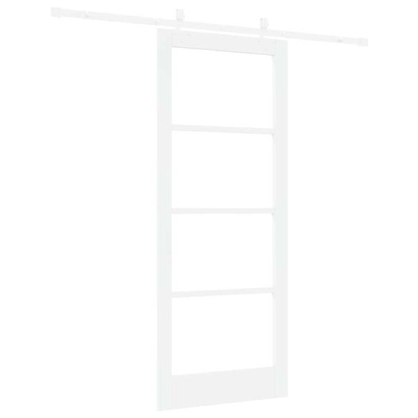 Преплъзваща се врата Бяло 83 x 202 см