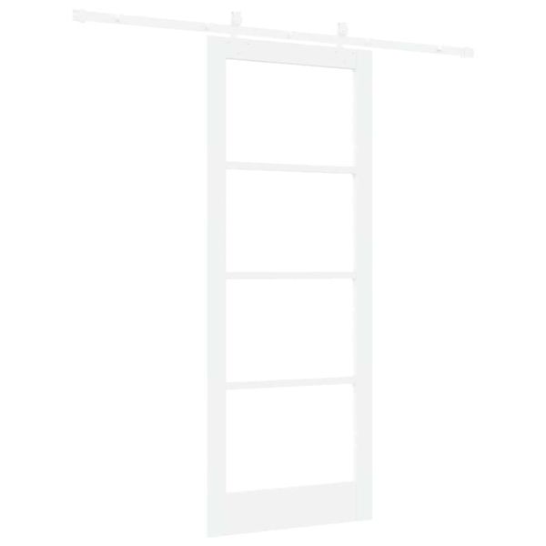 Преплъзваща се врата Бяло 83 х 211 см