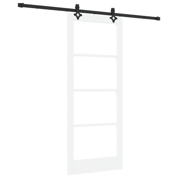 Преплъзваща се врата Бяло 83 x 202 см