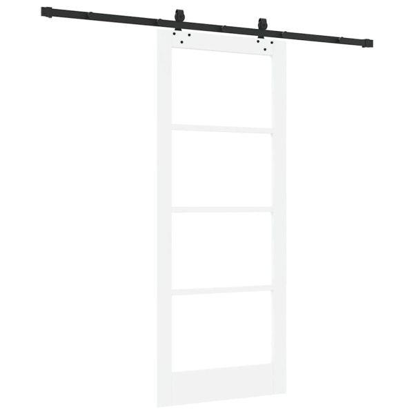 Преплъзваща се врата Бяло 83 x 202 см