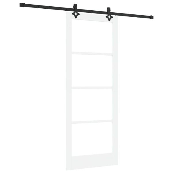 Преплъзваща се врата Бяло 83 х 211 см