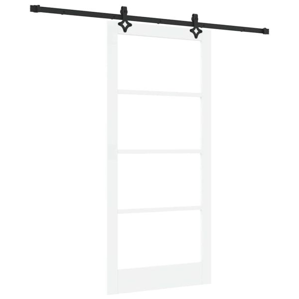 Преплъзваща се врата Бяло 93 x 202 см