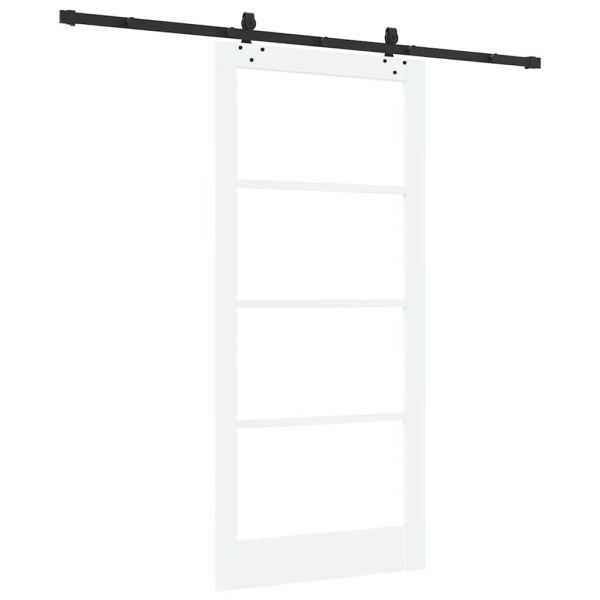 Преплъзваща се врата Бяло 93 x 202 см