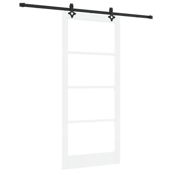 Преплъзваща се врата Бяло 93 x 211 см