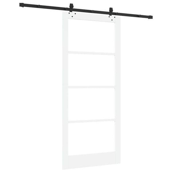 Преплъзваща се врата Бяло 93 x 211 см