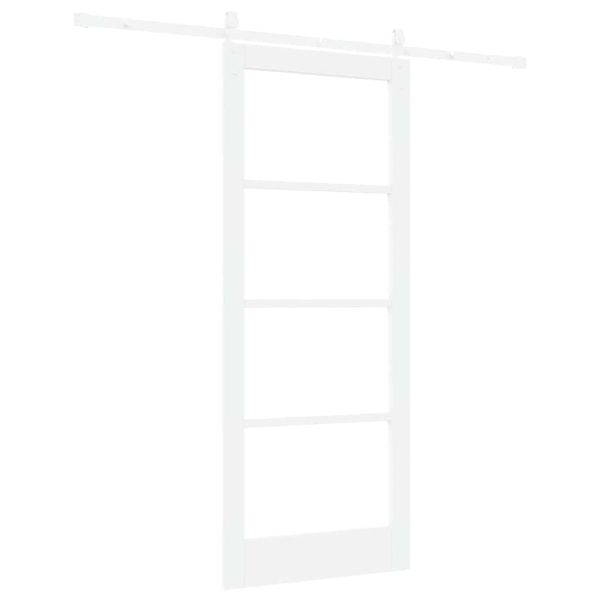 Преплъзваща се врата Бяло 83 x 202 см
