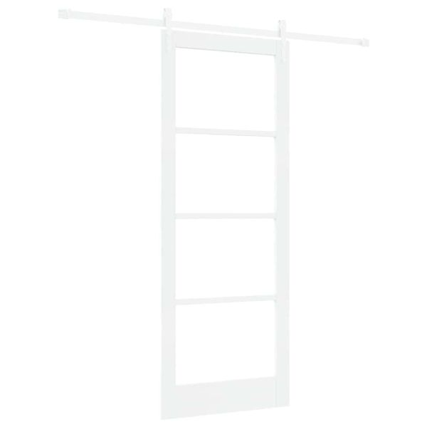Преплъзваща се врата Бяло 83 х 211 см