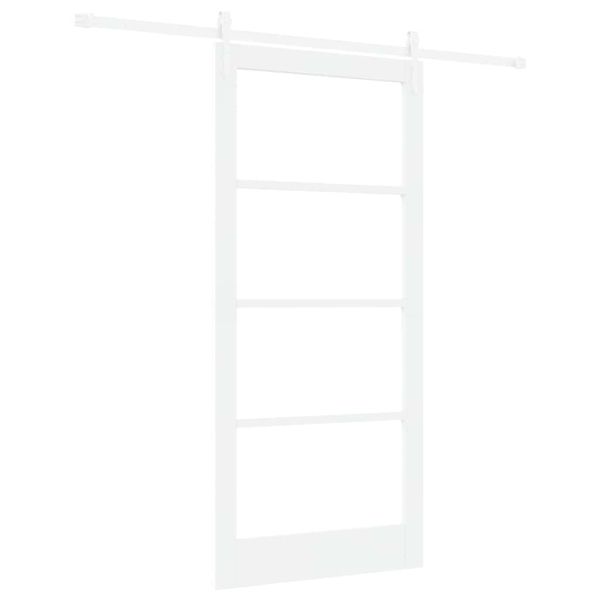 Преплъзваща се врата Бяло 93 x 202 см