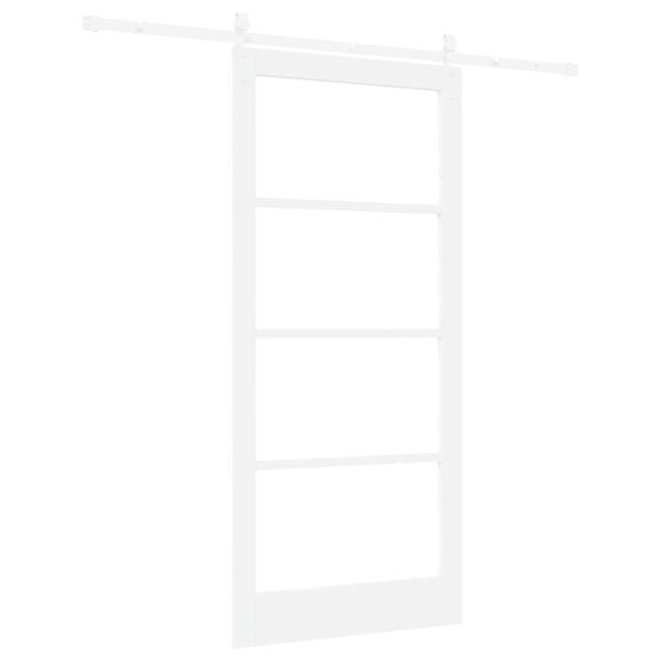 Преплъзваща се врата Бяло 93 x 202 см