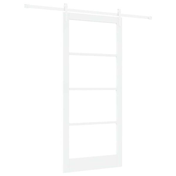Преплъзваща се врата Бяло 93 x 211 см