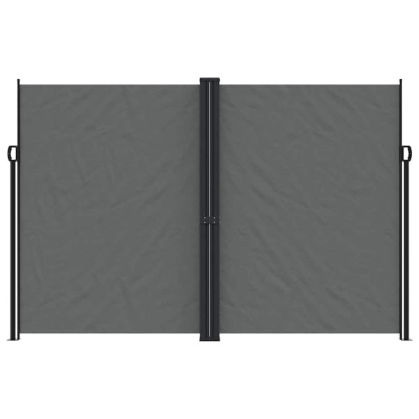 Прибираща се странична тента, антрацит, 220x600 см