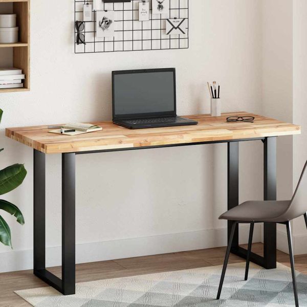 Плот за маса, правоъгълен, 140x60x4 см, акация масив