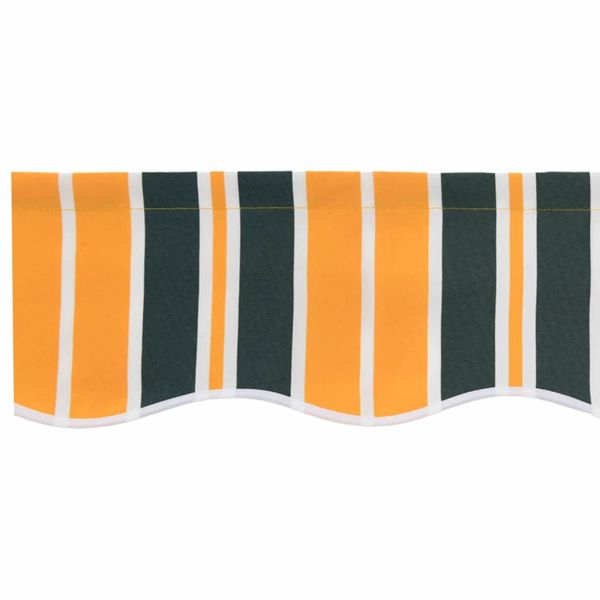 Сенник Валанс Зелен и жълт 380 x 20 см Платно