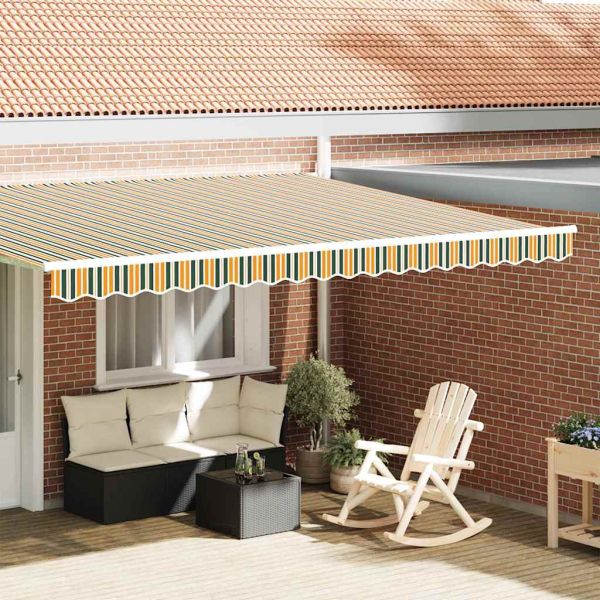 Сенник Валанс Зелен и жълт 430 x 20 см Платно