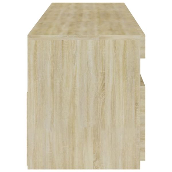 ТВ шкафове, 2 бр, с LED осветление, дъб сонома, 75x35x40 см