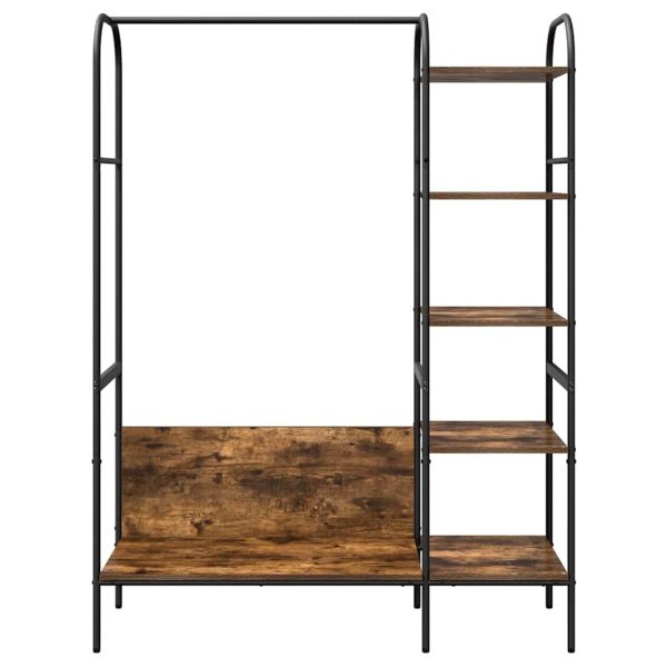 Държач за дрехи Кафяв дъб 120 x 44 x 160 см Инженерно дърво