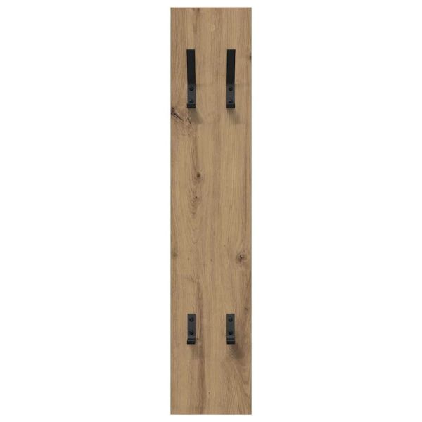 Стенен закачалка за палта Дъб 20 x 1,5 x 100 см Инженерно дърво