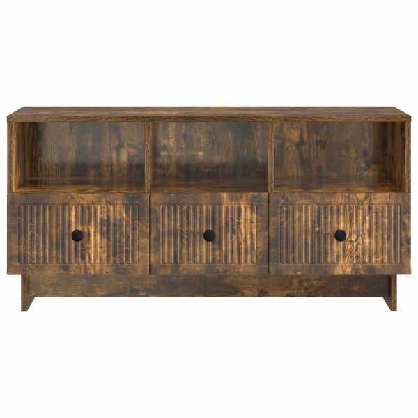 ТВ шкаф Опушен дъб 102 x 34,5 x 50 см Инженерна дървесина