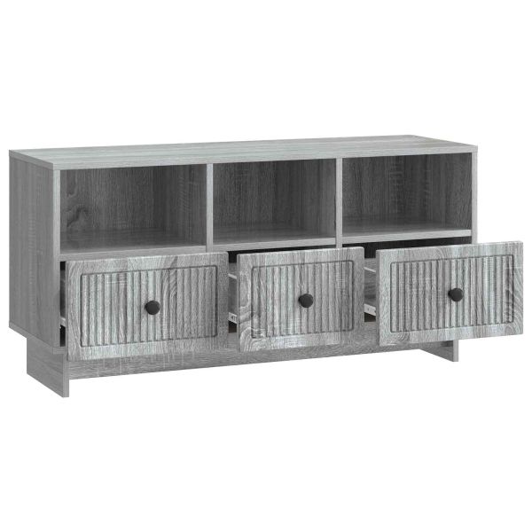 ТВ шкаф Сива сонома 102 x 34,5 x 50 см Инженерна дървесина