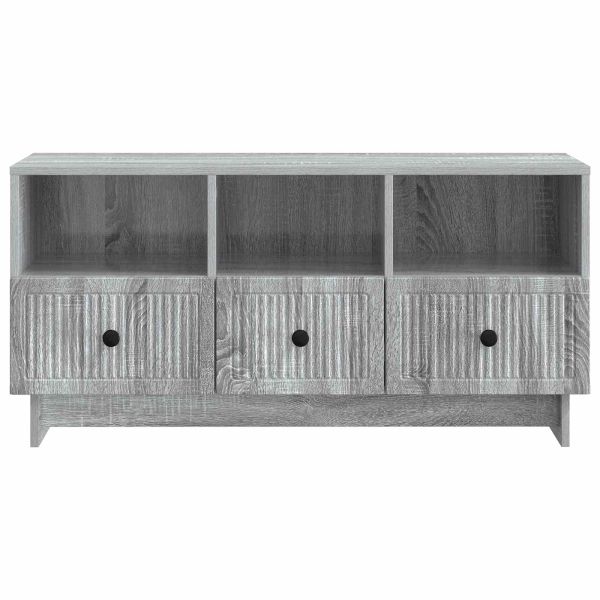 ТВ шкаф Сива сонома 102 x 34,5 x 50 см Инженерна дървесина