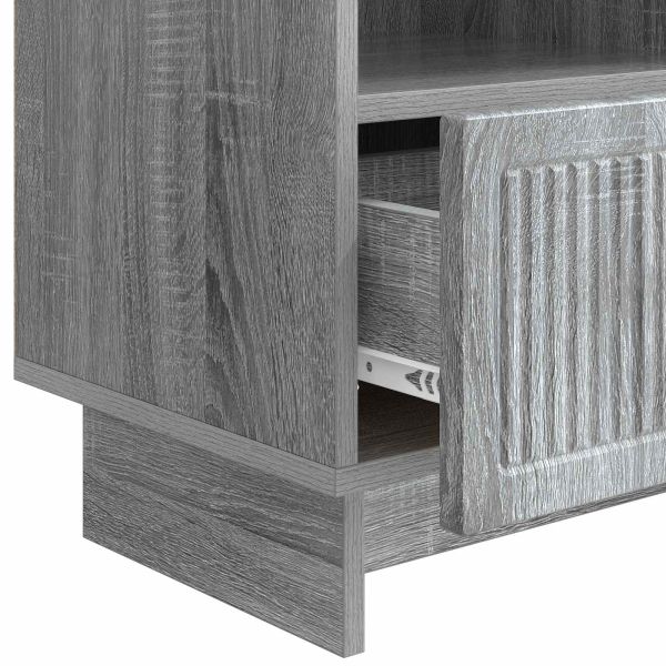 ТВ шкаф Сива сонома 102 x 34,5 x 50 см Инженерна дървесина