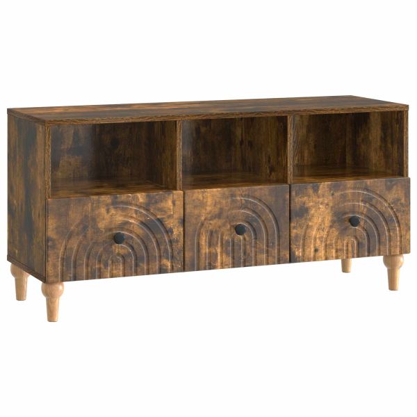 ТВ шкаф Пушена Дъб 102 x 34,5 x 50 см Инженерен дървен материал