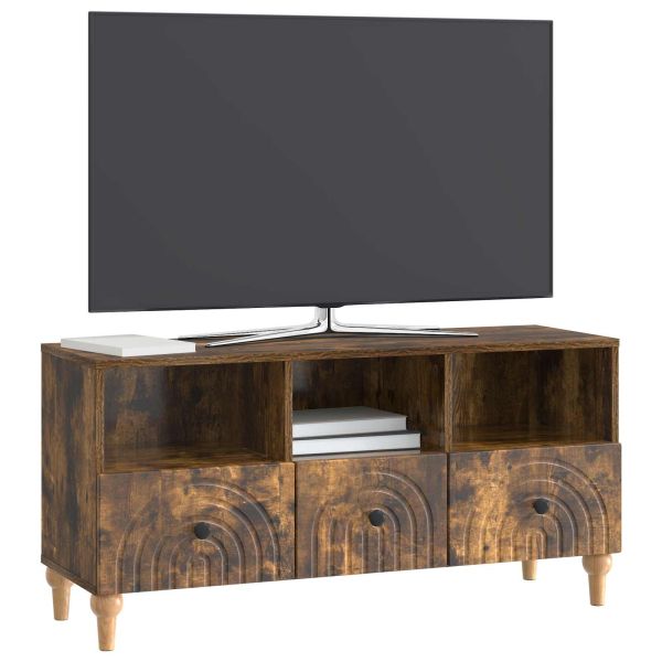 ТВ шкаф Пушена Дъб 102 x 34,5 x 50 см Инженерен дървен материал