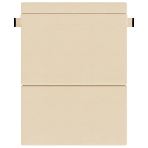 Разтегателен диван легло Крем 203 x 152 x 15 см Кордюрова тъкан