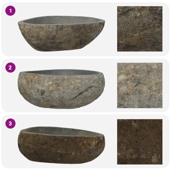 Речен камък Светлосиво 45 x 35 x 15 см Речен камък