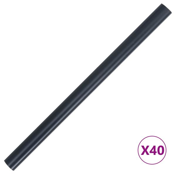 Градински екрани за уединение 2 pcs Тъмен сив 35 x 0,19 m ПВЦ