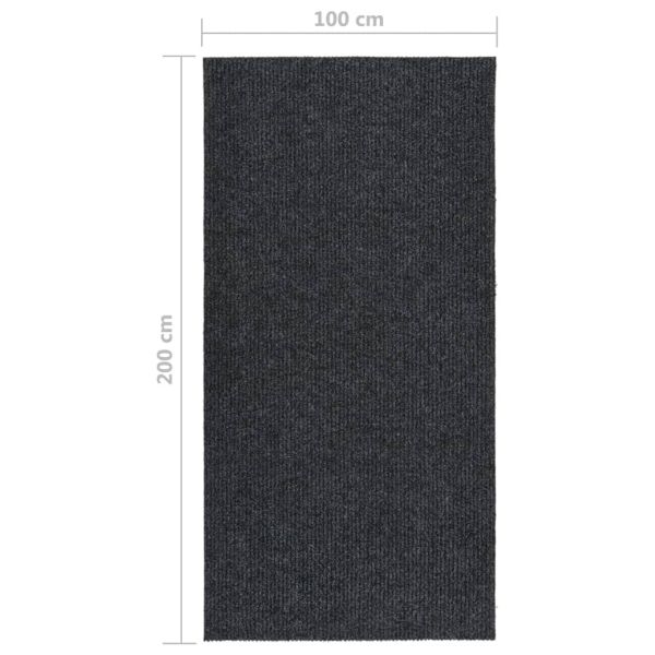Абсорбиращо мръсотията килимче, 100x200 см, антрацит
